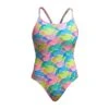 Funkita Pastel Porpie Diamond Back Badpak Dames -Zwemartikelen Winkel funkita zwemkleding dames diamond back badpak fks033l pastel porpie