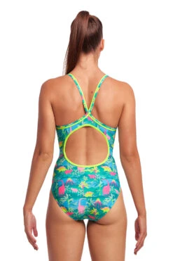 Funkita Prehistoric Party Diamond Back Badpak Dames -Zwemartikelen Winkel funkita zwemkleding dames diamond back one piece fs11l prehistoric party 003