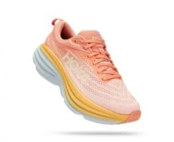 Hoka One One Hoka Bondi 8 Hardloopschoenen Zalm Roze Dames