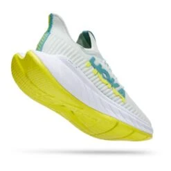 Hoka One One Hoka Carbon X 3 Hardloopschoenen Wit/geel Dames -Zwemartikelen Winkel hoka dames carbon x 3 1123193 bsep 03