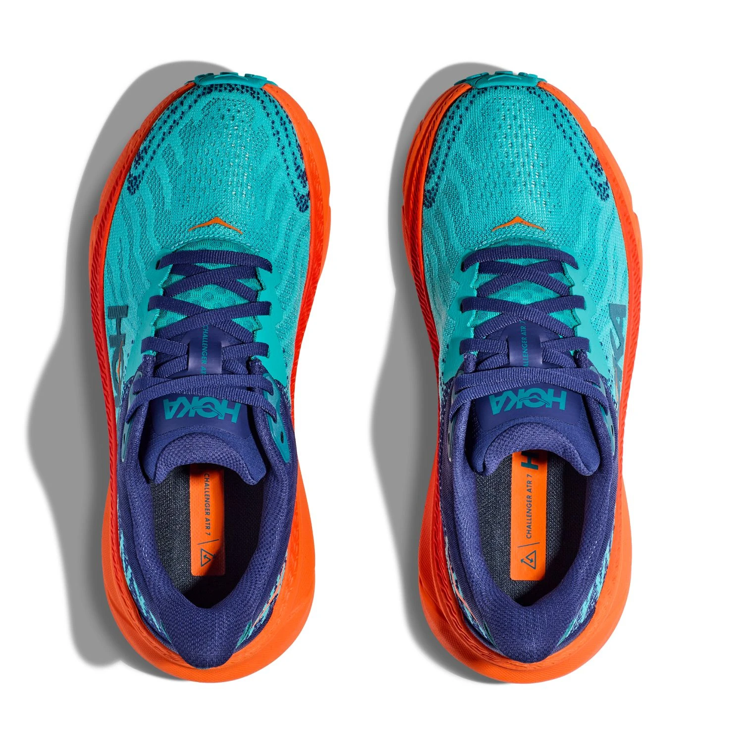 Hoka One One Hoka Challenger ATR 7 Hardloopschoenen Blauw/oranje Dames 8 Hoka One One Hoka Challenger ATR 7 Hardloopschoenen Blauw/oranje Dames - Afbeelding 6