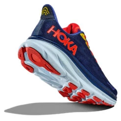 Hoka One One Hoka Clifton 9 Hardloopschoenen Blauw/rood Heren -Zwemartikelen Winkel hoka hardloopschoenen 1127895 bbdgb 004