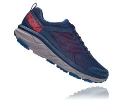 Hoka One One Challenger ATR 5 Hardloopschoenen Blauw/rood -Zwemartikelen Winkel hoka one challanger heren hardloopschoen blauw rood 005