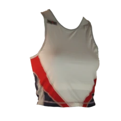 Ironman Tri Top Mouwloos Extreme Wit/rood/blauw Dames