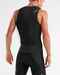 2XU Perform Mouwloos Tri Top Zwart Heren -Zwemartikelen Winkel mt5530a blk blk 001