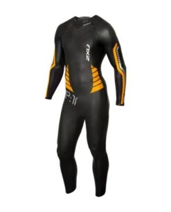 2XU P:1 Propel Lange Mouw Demo Wetsuit Zwart/oranje Heren Maat M