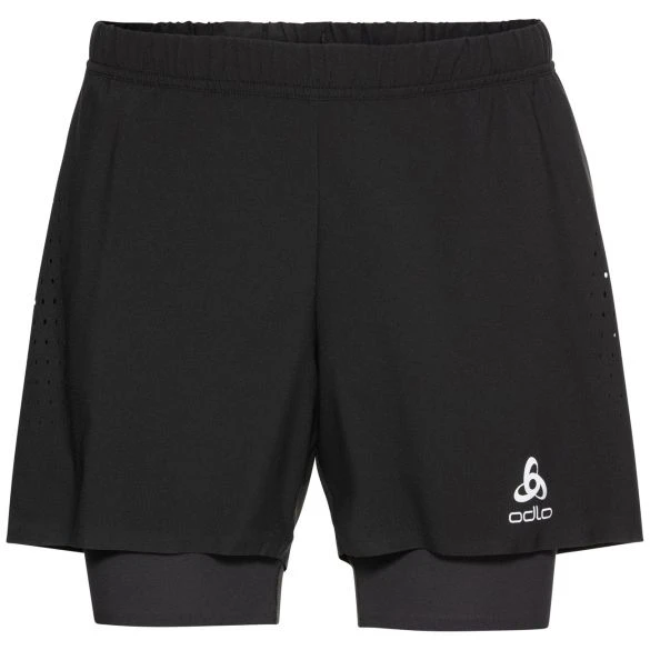 Odlo Zeroweight 5-Inch 2-in-1 Hardloopshorts Zwart Heren 3 Odlo Zeroweight 5-Inch 2-in-1 Hardloopshorts Zwart Heren