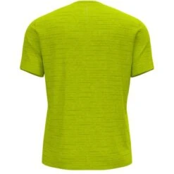 Odlo Zeroweight Chil-Tec Hardloopshirt Korte Mouw Geel Heren -Zwemartikelen Winkel odlo chil tec hardloopshirt geel heren 313322 50078 02