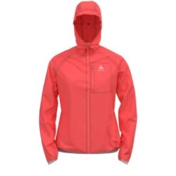 Odlo Dual Dry Waterproof Hardloopjack Roze Dames