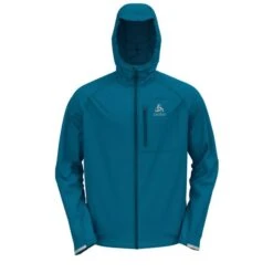 Zwemartikelen Winkel -Zwemartikelen Winkel odlo dual dry waterproof hardloopjack blauw heren 313022 20830 01
