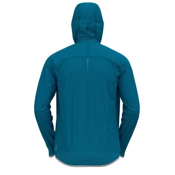 Odlo Dual Dry Waterproof Hardloopjack Blauw Heren
