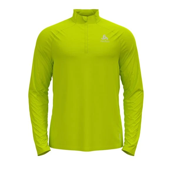 Odlo Essential Ceramiwarm (zip) Hardloopshirt Lange Mouw Geel Heren 3 Odlo Essential Ceramiwarm (zip) Hardloopshirt Lange Mouw Geel Heren