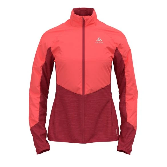 Odlo Run Easy Warm Hybrid Hardloopjack Roze Dames 3 Odlo Run Easy Warm Hybrid Hardloopjack Roze Dames