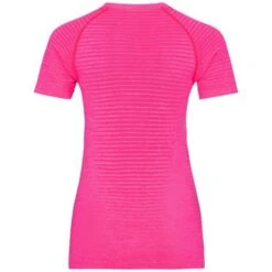 Odlo Essential Seamless Hardloopshirt Korte Mouw Roze Dames -Zwemartikelen Winkel odlo seamless hardloophirt roze dames 313491 30719 02