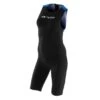 Orca 226 Perform Swimskin Mouwloos Zwart/blauw Dames -Zwemartikelen Winkel orca trisuits dames 226 womens swimskin zwart blauw kp5908