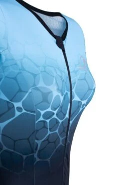 Sailfish Aerosuit Perform Trisuit Korte Mouw Blauw Dames -Zwemartikelen Winkel sailfish trisuits dames aerosuit perform blue 03