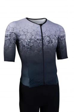 Sailfish Aerosuit Perform Trisuit Korte Mouw Grijs Heren -Zwemartikelen Winkel sailfish trisuits heren aerosuit perform antraciet 03