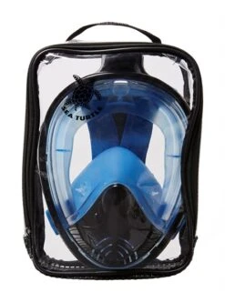 Sea Turtle Flex Deluxe Full Face Snorkelmasker Zwart/blauw -Zwemartikelen Winkel sea turtle flex deluxe blk blue 4