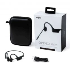 Shokz OpenComm Hoofdtelefoon Zwart -Zwemartikelen Winkel shokz koptelefoon opencomm c102bk 04