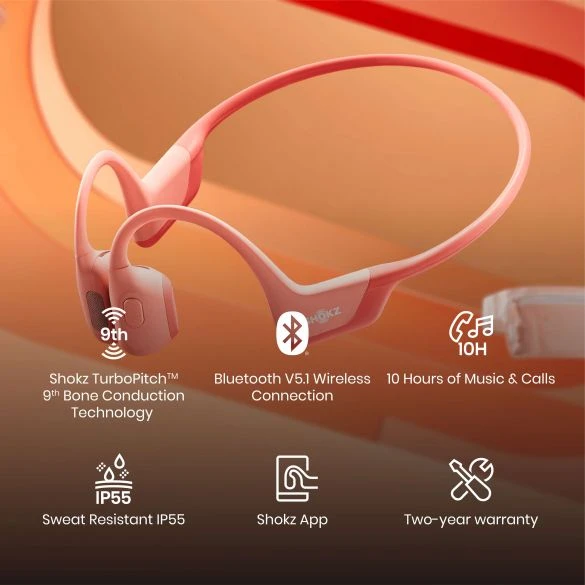 Shokz OpenRun Pro Hoofdtelefoon Roze 6 Shokz OpenRun Pro Hoofdtelefoon Roze - Afbeelding 4