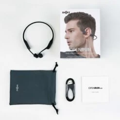 Shokz OpenRun Hoofdtelefoon Zwart -Zwemartikelen Winkel shokz koptelefoon openrun s803bk 05