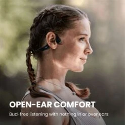 Shokz OpenRun Hoofdtelefoon Zwart -Zwemartikelen Winkel shokz koptelefoon openrun s803bk 11