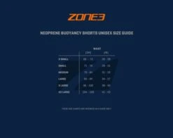 Zone3 Neopreen Buoyancy Shorts The Originals 5/3mm Dames Mint -Zwemartikelen Winkel sizing guides neoprene buoyancy shorts legs 1