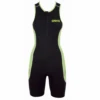 Arena ST Front Zip Mouwloos Trisuit Zwart/groen Dames -Zwemartikelen Winkel st front zip trisuit w green 4