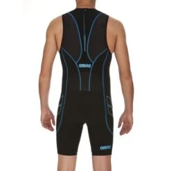 Arena ST Mouwloos Tri Top Zwart Heren -Zwemartikelen Winkel st rear zip trisuit black m 3