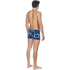 Arena Spider Shorts Zwembroek Blauw/wit Heren -Zwemartikelen Winkel training spider shorts blue wht 4