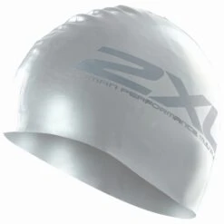2XU Siliconen Swim Cap Zilver