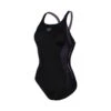Arena Swim Pro Back Badpak Zwart/paars Dames -Zwemartikelen Winkel w swimsuit swim pro back graphic black lavanda 01