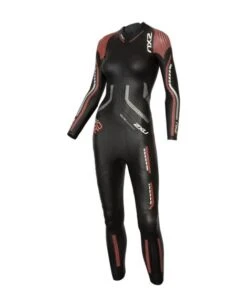 2XU Propel Pro Lange Mouw Wetsuit Zwart/rood Dames