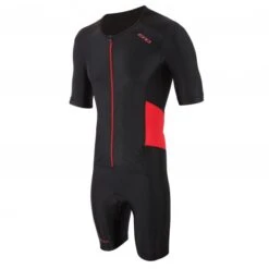 Zone3 Activate Trisuit Korte Mouw Zwart/rood Heren