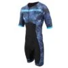 Zone3 Activate Plus Tropical Palm Trisuit Korte Mouw Heren -Zwemartikelen Winkel zone3 trisuits men activate tropical palm ss 001
