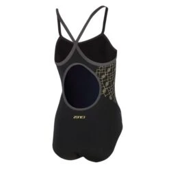 Zone3 Iconic Bound Back Badpak Dames -Zwemartikelen Winkel zone3 zwemkleding dames iconic bound back swim costume sw20wibb101 002